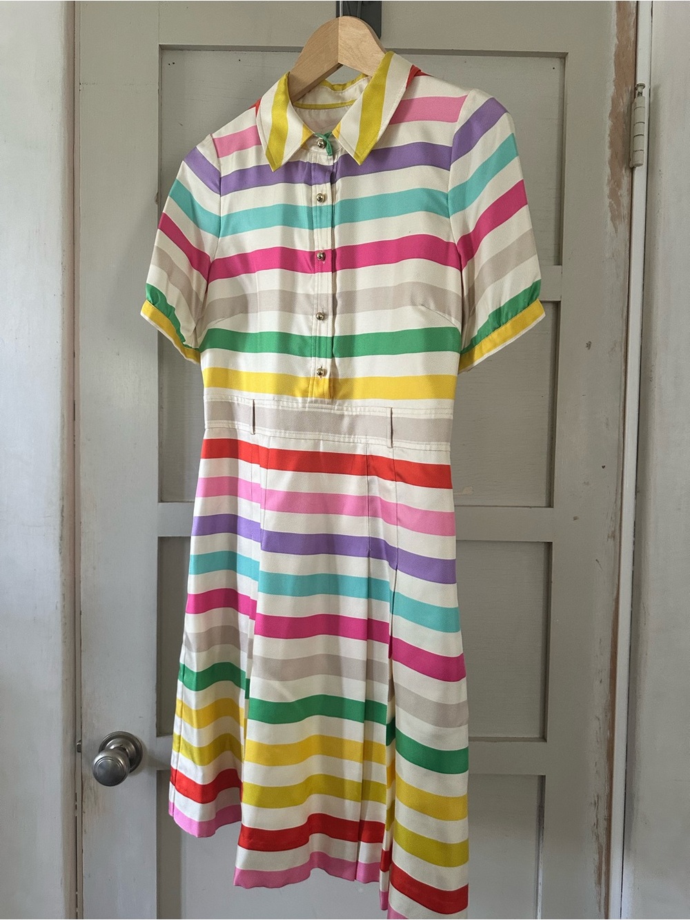 kate spade Rainbow Stripe Dress - Multicolor